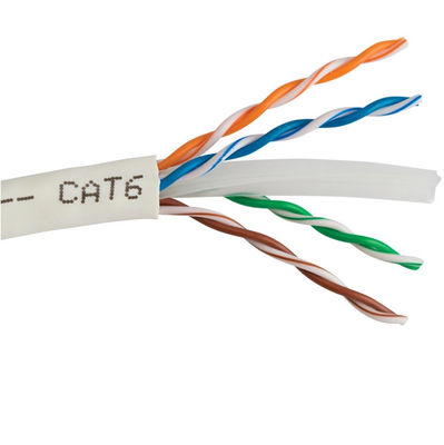Truyền dữ liệu 23AWG UTP Cách điện PVC Cáp LAN LSZH Cat6