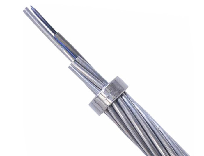 Cáp quang điện OPGW Sợi quang 4-48 lõi 100 cắt ngang ngoài trời Composite Overhead Ground Wire Cáp quang