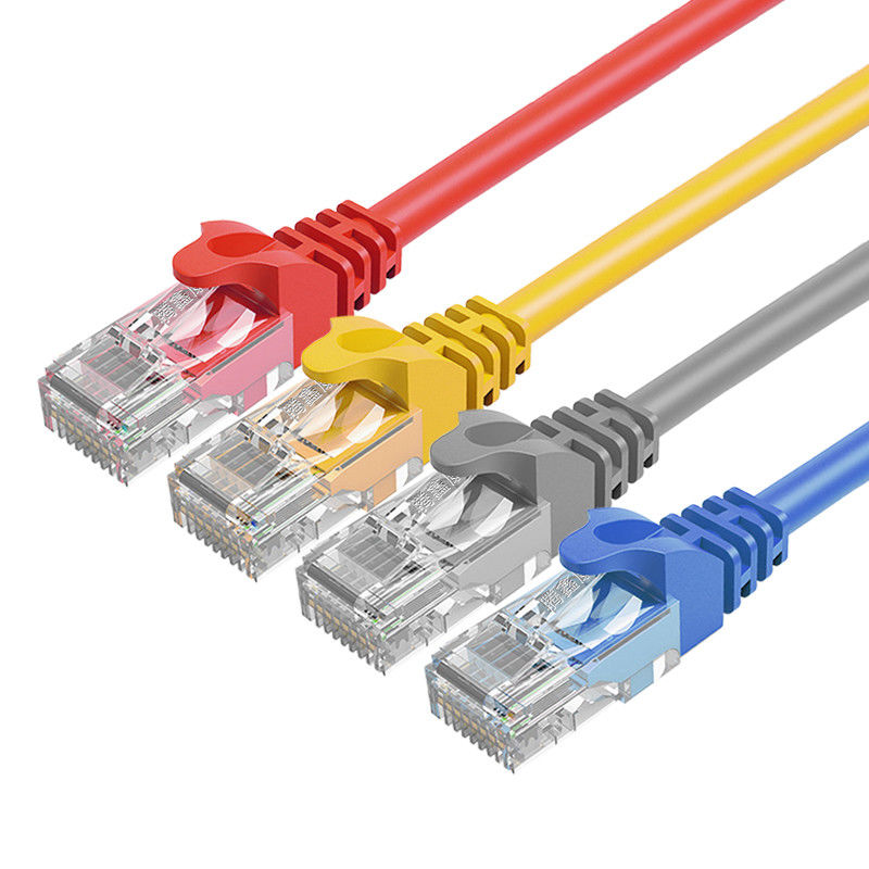 Màu tùy chỉnh trong nhà Đầu nối RJ45 Cat6 Dây vá Áo khoác PVC Đồng