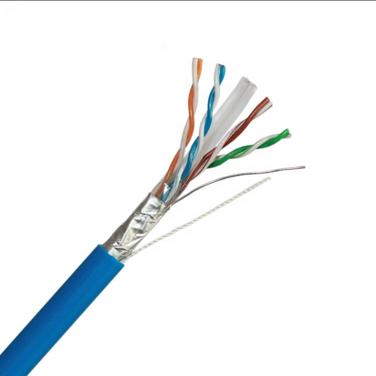 Cáp LAN 1000ft 2pr 4pr Al Tape Cat6, Cáp Ethernet Cat 6 được che chắn CU CCA Đồng