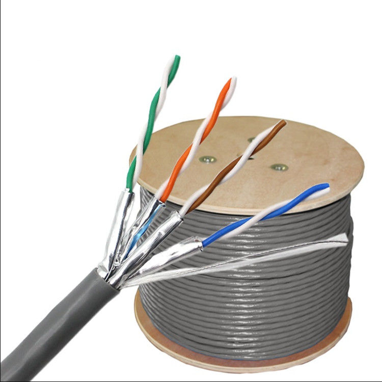 23AWG 0.56mm Cáp Cat6a 305m, Cáp mạng 1000ft Cat6a Áo khoác PVC LSZH
