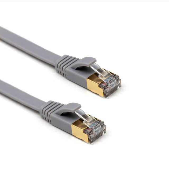 Dây vá 8P8C SSTP SFTP FFTP 24AWG Cat7 phẳng tốc độ cao