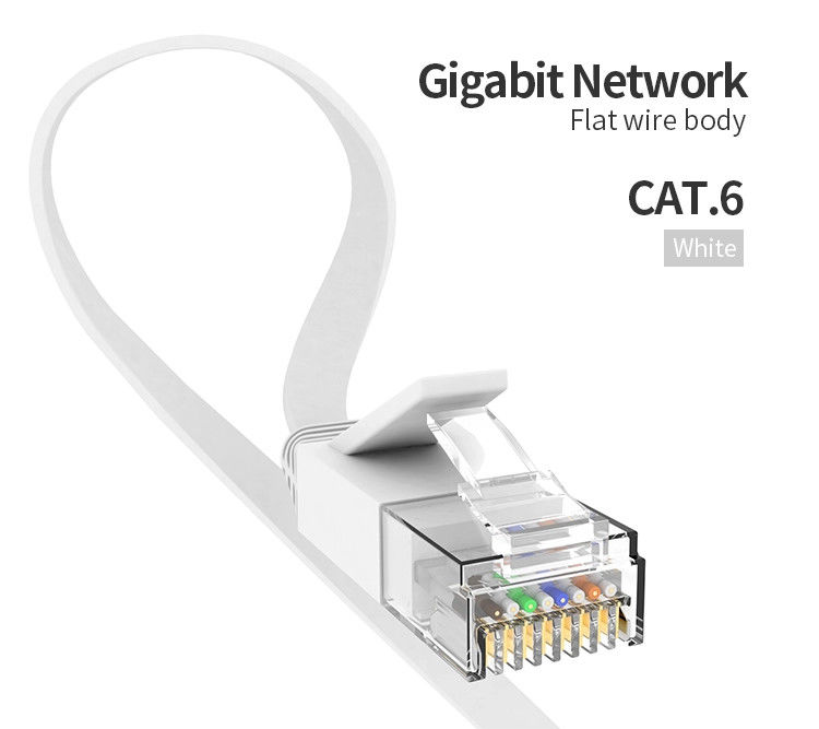 24AWG FTP UTP Cat6 Patch Cord, Amp Patch Cord Cat6 For Ethernet
