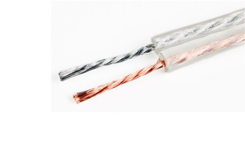 Cáp âm thanh tổng hợp OFC 2 lõi 14 Awg bằng đồng mềm trong suốt