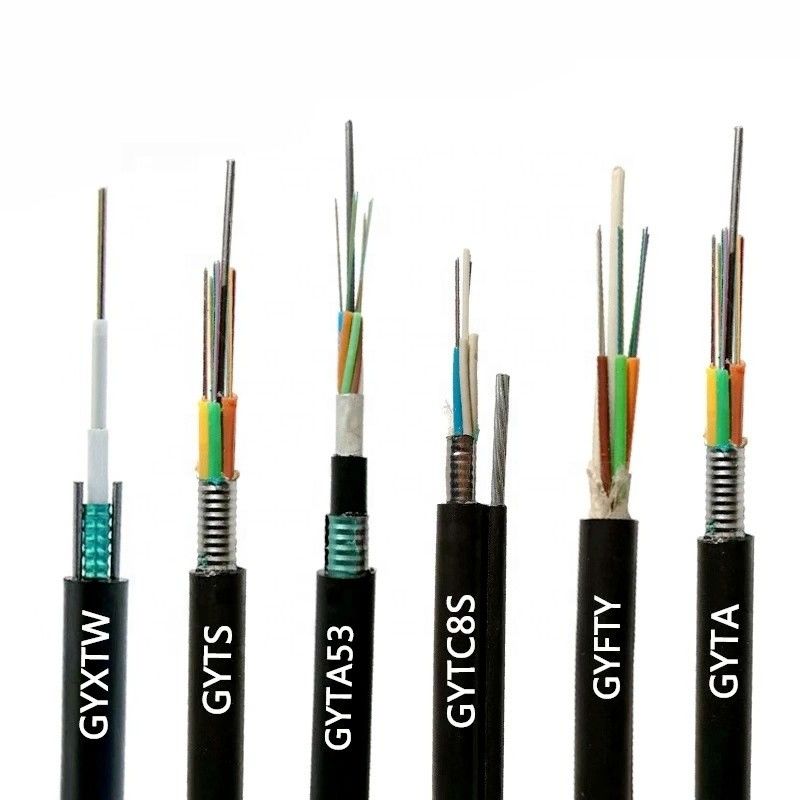 Áo khoác LZSH Cáp quang 12 lõi G652 Đen trắng GYXTW