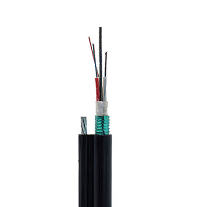 Cáp quang bọc thép bọc thép 48 lõi trực tiếp để xây dựng đường ống