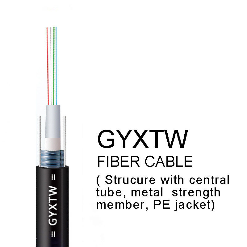Cáp quang GYXTW 2 4 6 lõi với cấu trúc ống trung tâm