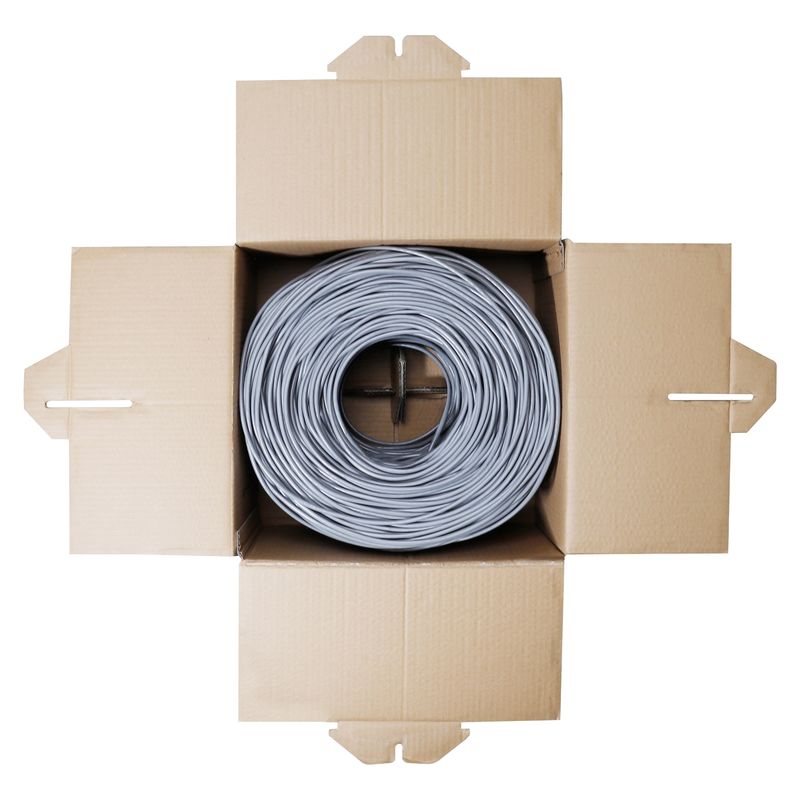 Cáp Cat6 màu cam 4 cặp đồng trần hoặc hộp kéo CCA 1000ft