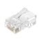 Đầu nối Ethernet Cat5 Cat6 8P8C RJ45 Nam UTP không được che chắn Đầu cắm mô-đun pha lê không được che chắn